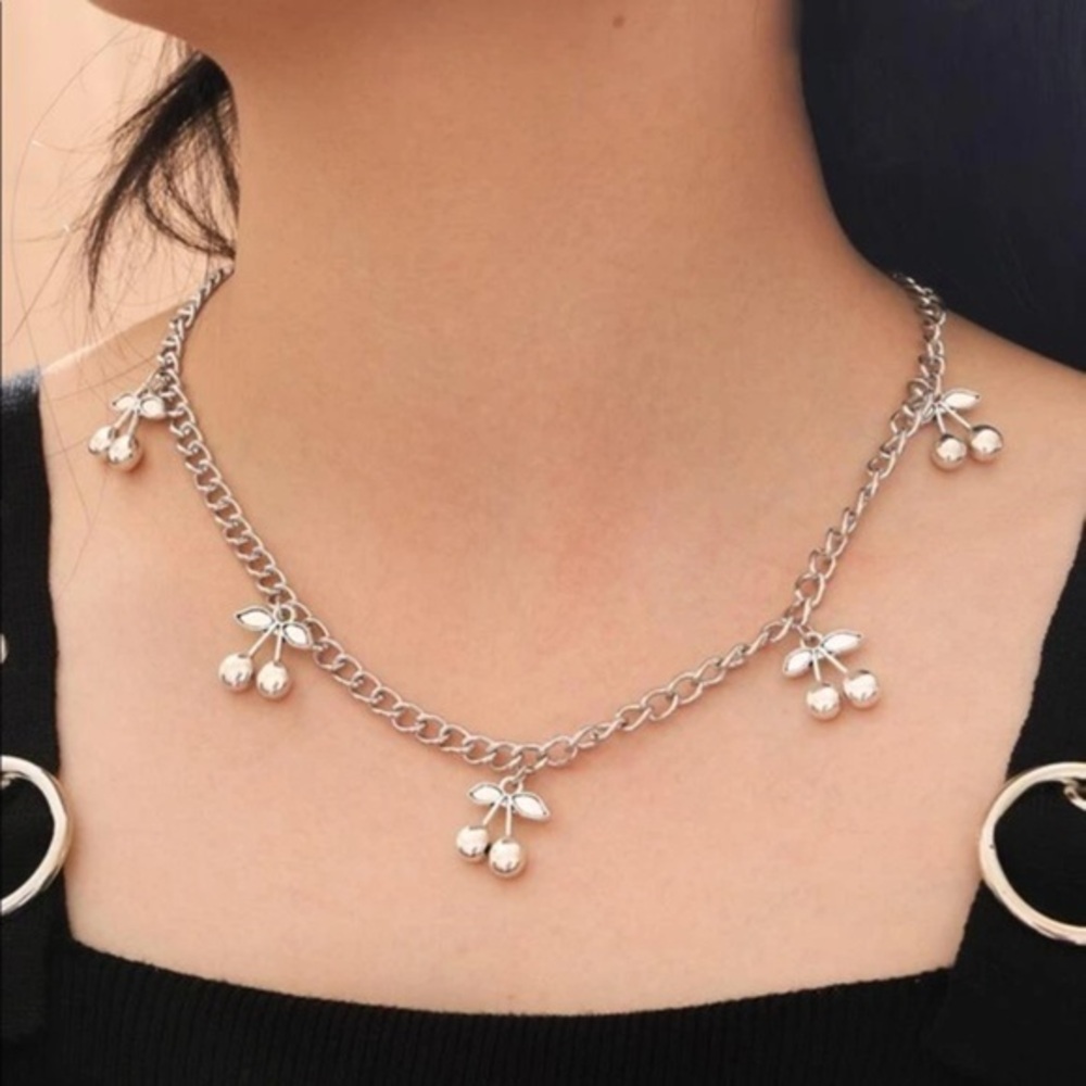 3/$30 🤍 Cherry Charm Necklace